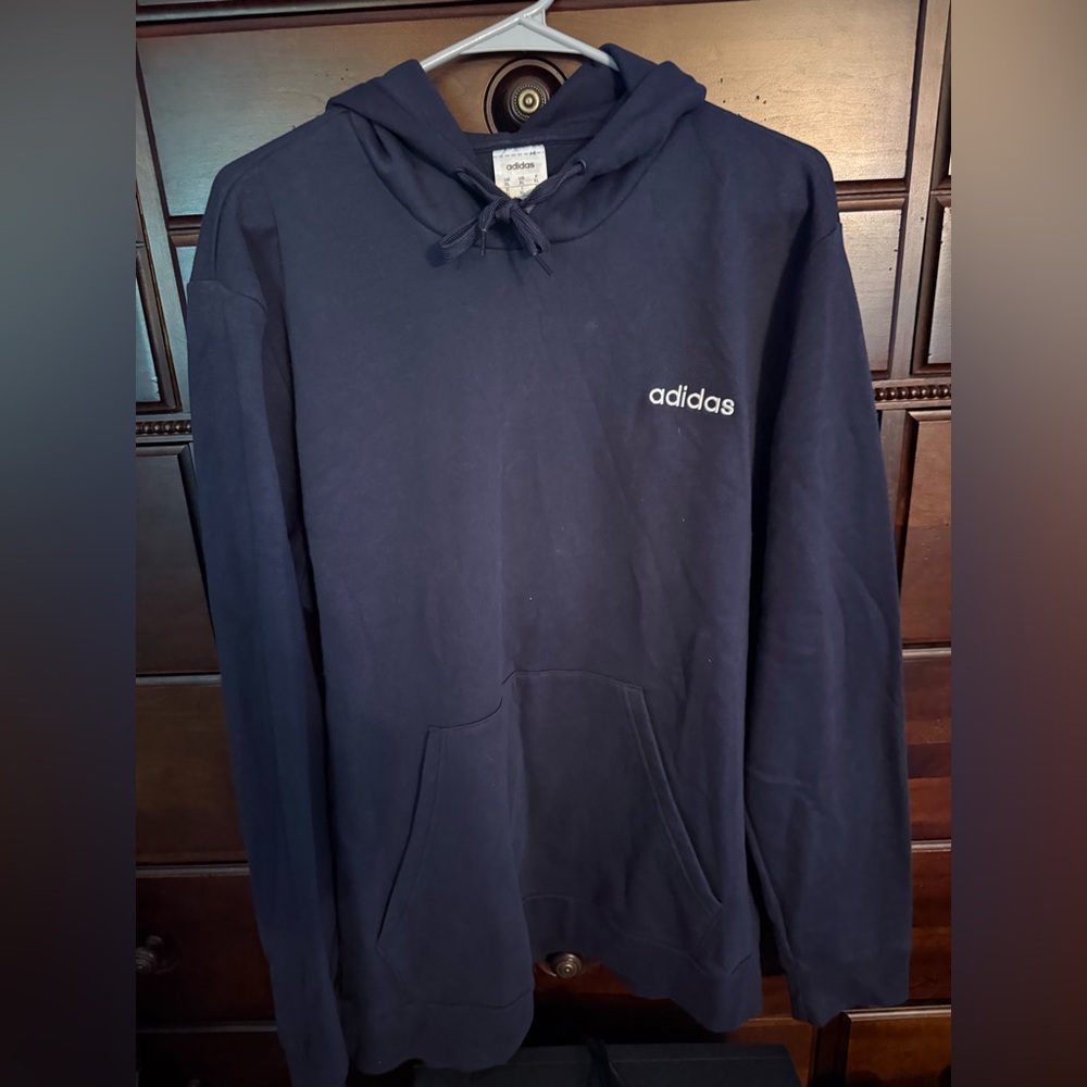 Adidas Blue Sweatshirt Hoodie